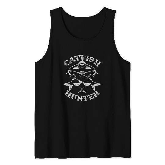 Catfish Hunter Fishermans Fishing Tank Tops