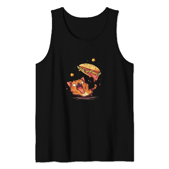 Cat and Taco A Perfectly Delicious Pair Tank Tops