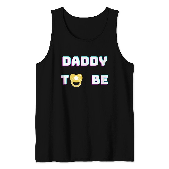 Daddy To Be green Tank Tops