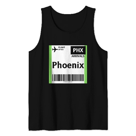 airplane ticket phoenix Tank Tops