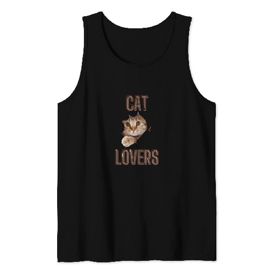 CAT LOVERS Tank Tops