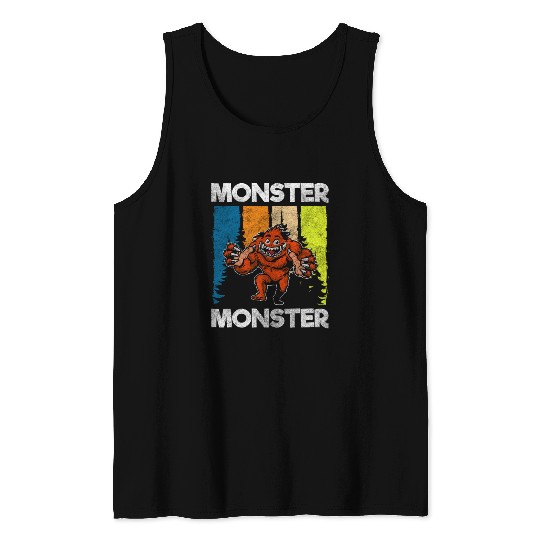 Monster Fright Character Monster Hunter Tank Tops