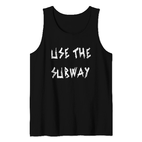 Use The Subway yellow Tank Tops
