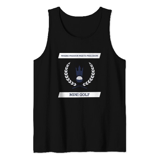 Mini Golf | Miniature Golf | Mini Golfer Tank Tops