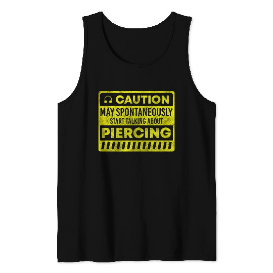 Piercing Stitch Jewellery Plug Tank Tops