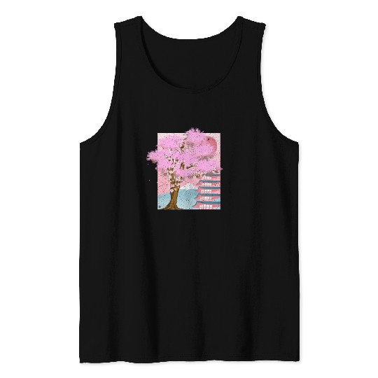 Japan aesthetics sakura tree gift cherry blossom Tank Tops