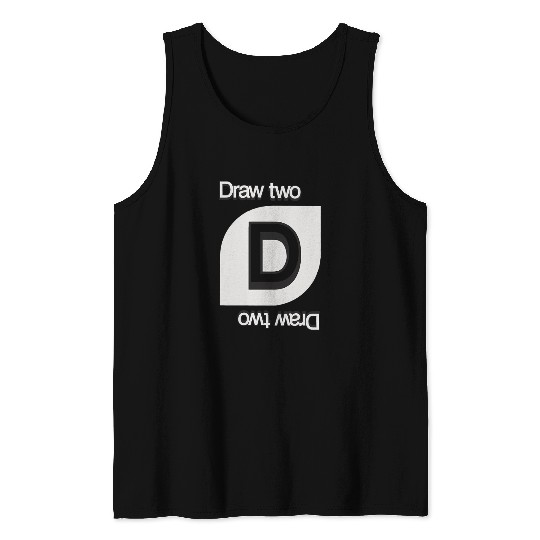 Uno Draw Two Card Tank Tops