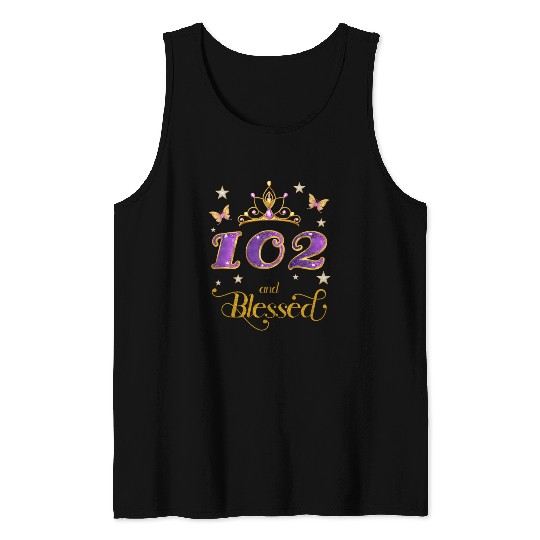 102 And Blessed 102 102Nd Tank Tops