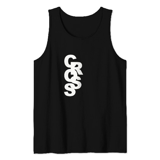 Cross Country Running Stacked Font Play Stylishs, Tank Tops