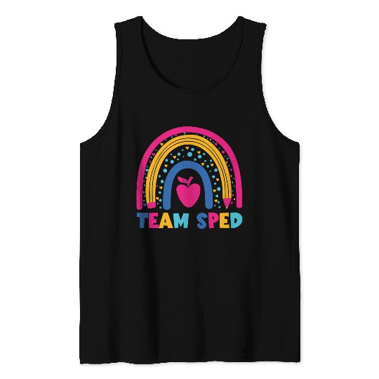 Special Education Teacher Paraprofessional Back To Tank Tops