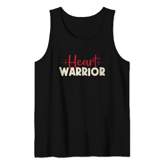 Heart Warrior Tank Tops-Heart Surgery Gift-Survivor