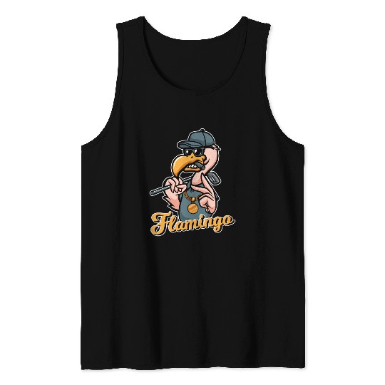 Flamingo Golf Tank Tops