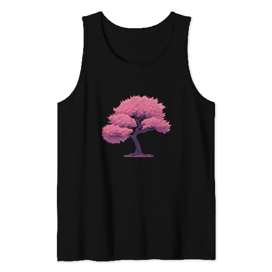 Blooming Sakura tree Tank Tops
