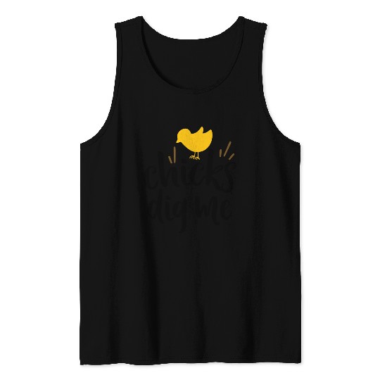 Chicks Dig Me Irish Ireland Chicken Tank Tops