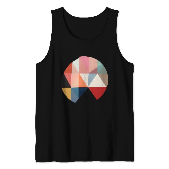 Floral Modern Geometric Mid Century Tank Tops