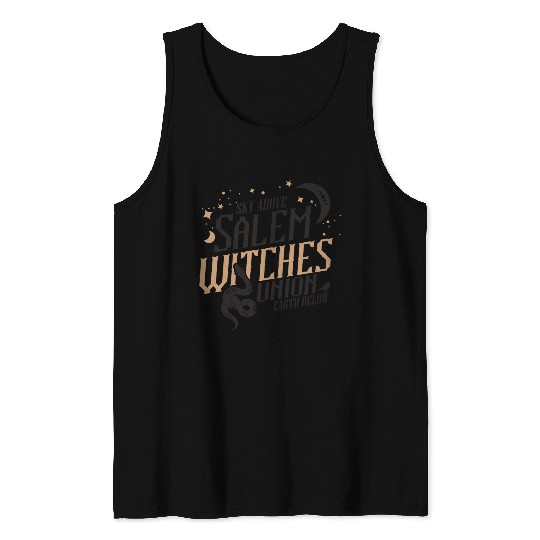 Salem Witches Union Black Tank Tops