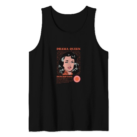 Drama Queen Description Tank Tops