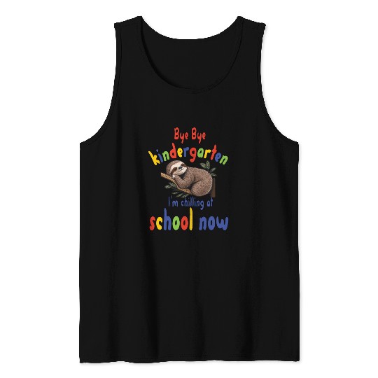 School kid, first grade, chill at school Tank Tops