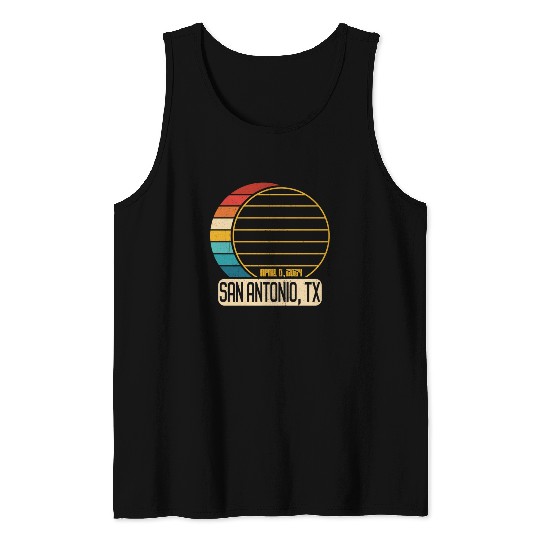 Total Solar Eclipse Texas San Antonio EclipseSan A Tank Tops