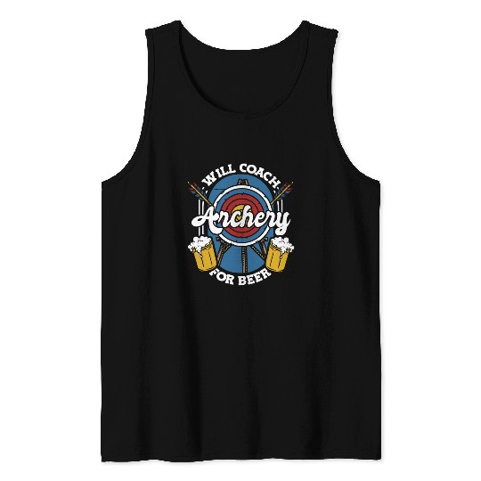 Archery Beer Archery Coach Tank Tops