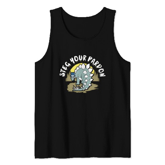 Dinosaur T For Stegosaurus Tank Tops