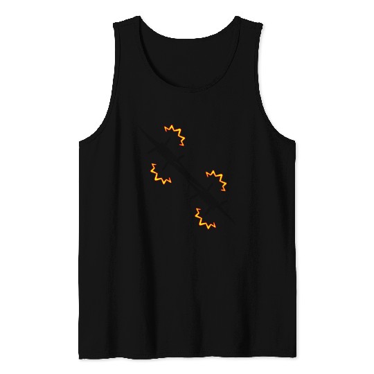 Electric fence barbed wire Tank Tops