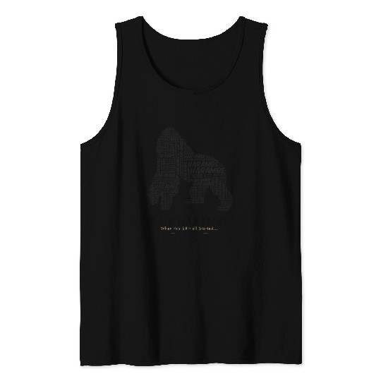 R.I.P Harambe Tank Tops