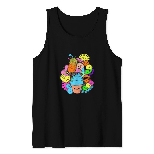 Multi Colorful Sweet Gang Tank Tops