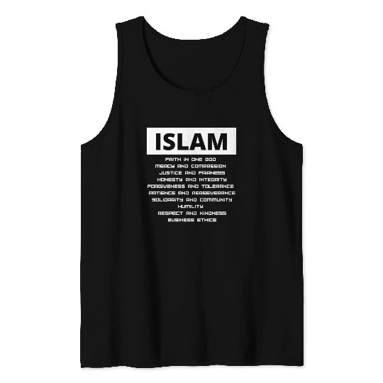 The Values Of Islam Tank Tops