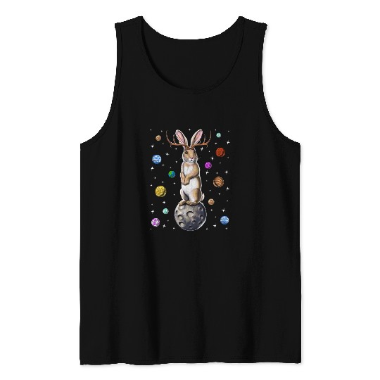 Jackalope Rabbit Tank Tops