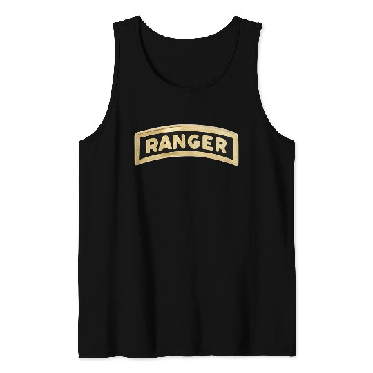 us army ranger tab enameled Tank Tops
