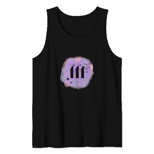 Angel Number 111 Numerology Lilac Tank Tops