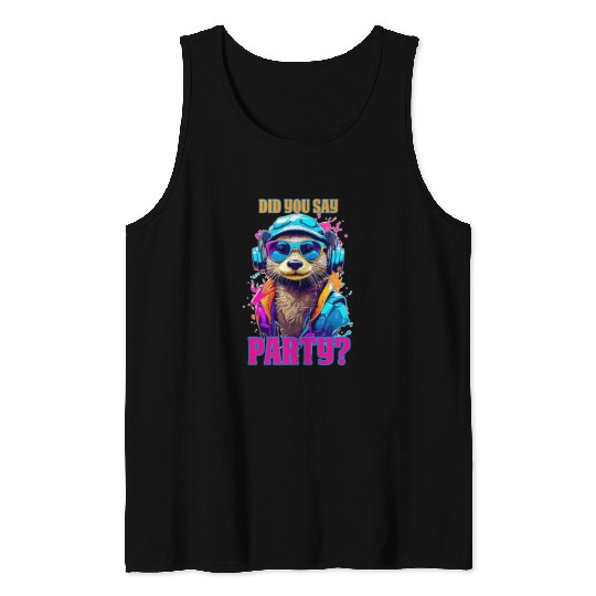 Party Otter Tank Tops