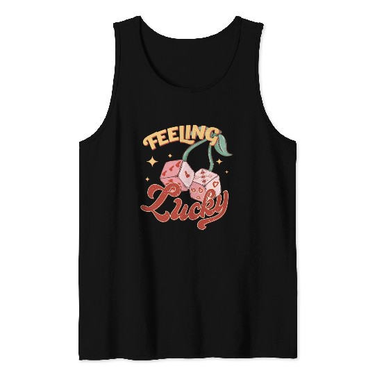 Feeling Lucky Tic Tac Toe Love Game Valentine Gift Tank Tops