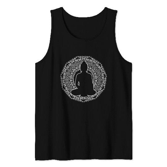 Buddha Mandala Spiritually Person Gift Tank Tops