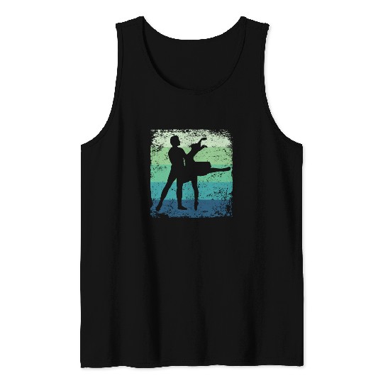 Ballet Dance Couple Vintage Ballerina Tank Tops