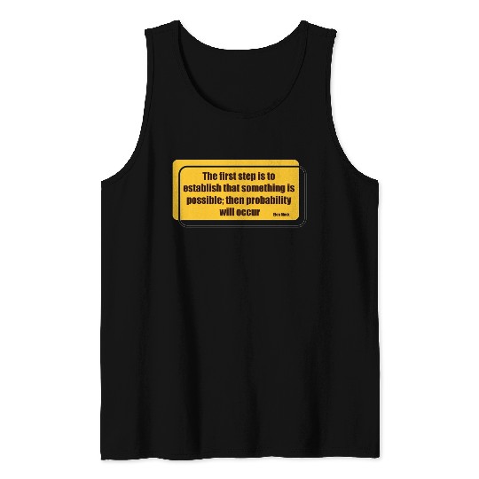 Elon Musk probability will occur 2 Tank Tops
