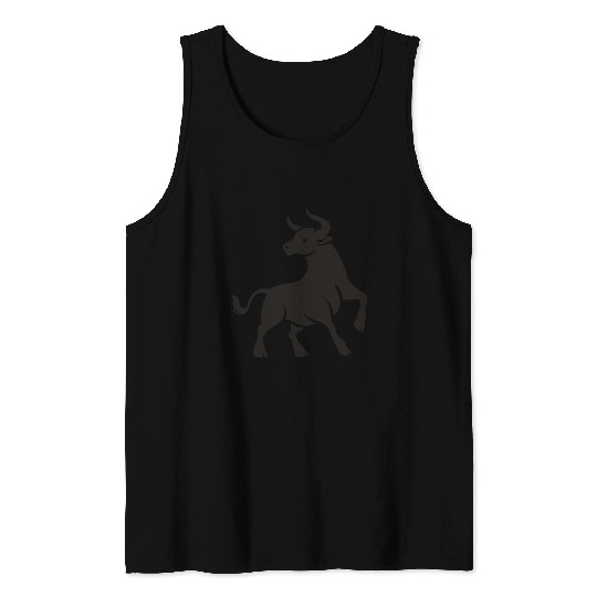 Taurus Zodiac Symbol Astrological Sign Tank Tops