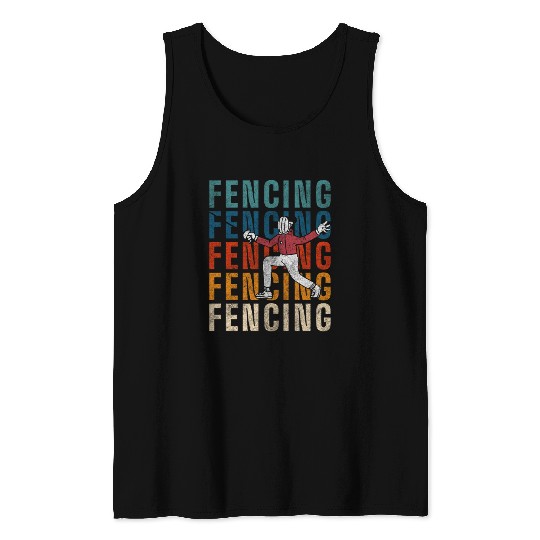Fencing Duel En Garde Tank Tops