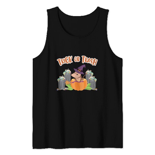 Trick or Trash Happy Halloween Tank Tops