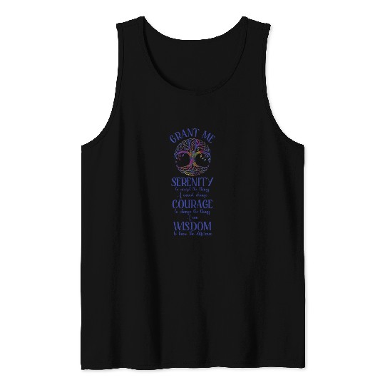 Serenity Prayer with Tree of Life Tank Tops