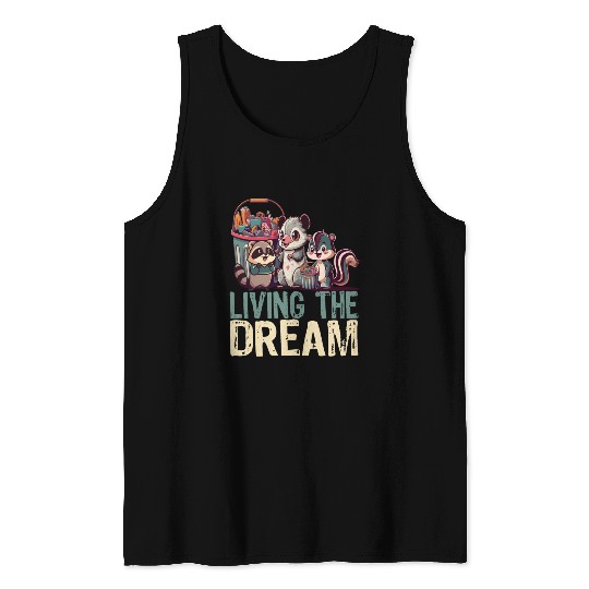 Living The Dream - Cute Anime Kawaii Japanese Love Tank Tops