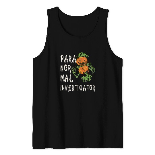 Ghost Hunting Paranormal Investigator Tank Tops
