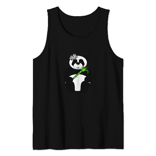 Panda Girl Tank Tops