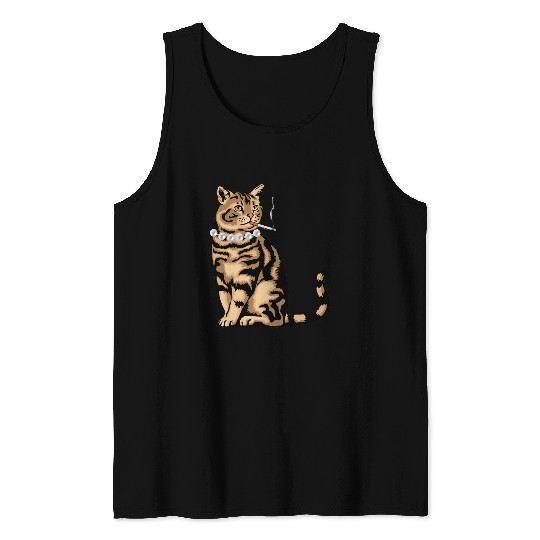 Cat Smoking Tank Tops