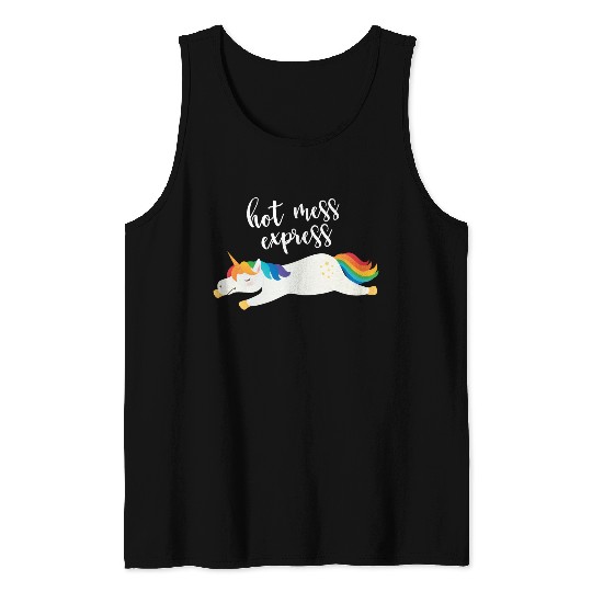 Hot Mess Express Magical Unicorn Tank Tops