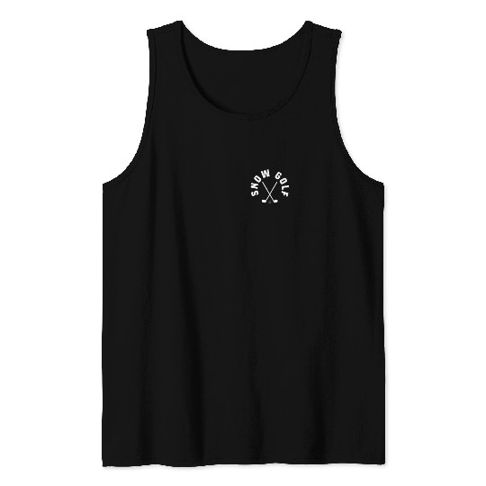 Snow Golf Pocket Design Tank Tops