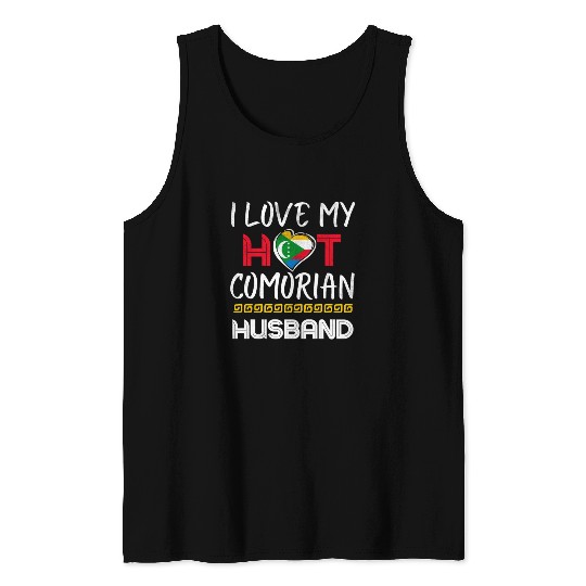 Funny Comorian Husband Proud Wife Tank Tops