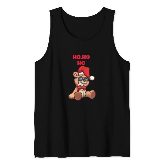 Christmas Teddy Bear Tank Tops