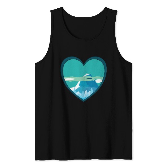 Blue mountain Tank Tops
